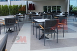 метални мебели-столове за кафене за вътрешна и външна употреба